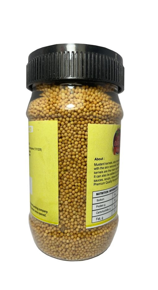 Kkf & Spices Yellow Mustard Seed ( Peeli Sarso Pack Of One ) 100 Gm Jar