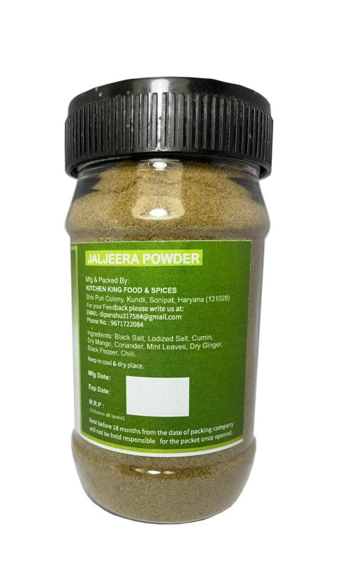 Kkf & Spices Jaljeera Powder ( Chatpata Jaljeera Masala Pack Of One ) 100 Gm Jar