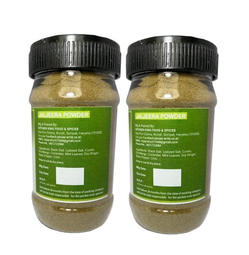 Kkf & Spices Jaljeera Powder ( Chatpata Jaljeera Masala Pack Of Two ) 100 Gm Jar