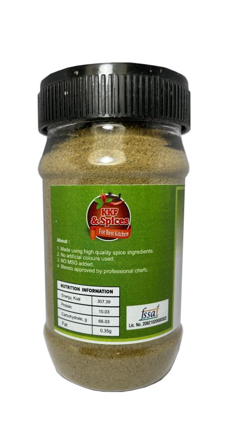 Kkf & Spices Jaljeera Powder ( Chatpata Jaljeera Masala Pack Of One ) 100 Gm Jar