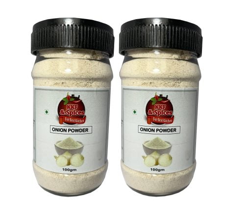 Kkf & Spices White Onion Powder ( Payaj Powder Pack Of Two ) 100 Gm Jar