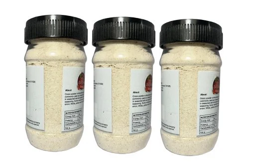 Kkf & Spices White Onion Powder ( Payaj Powder Pack Of Three ) 100 Gm Jar