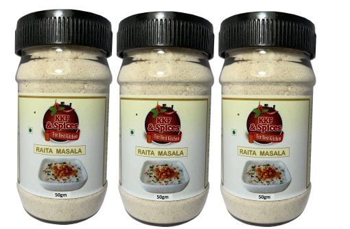 Kkf & Spices Raita Masala ( Lassi & Dhai Masala Pack Of Three ) 50 Gm Jar