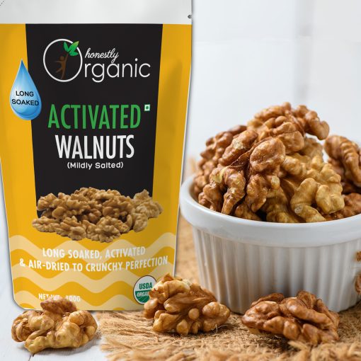 D-alive Honestly Organic Activated Walnuts - 100g