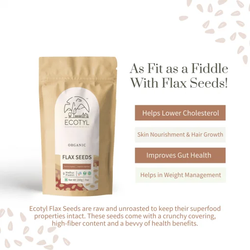 Ecotyl Organic Flax Seeds - 200 G