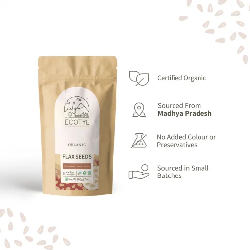 Ecotyl Organic Flax Seeds - 200 G