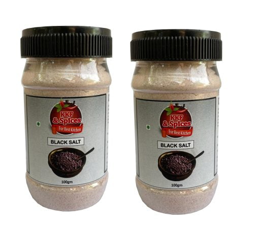 Kkf & Spices Black Salt ( Kala Namak Pack Of Two ) 100 Gm