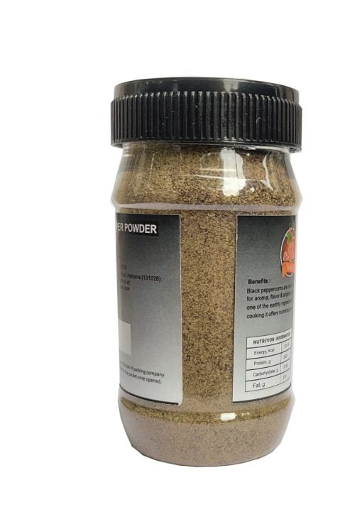 Kkf & Spices Black Pepper Powder ( Kali Mirch Pack Of One ) 50 Gm Jar
