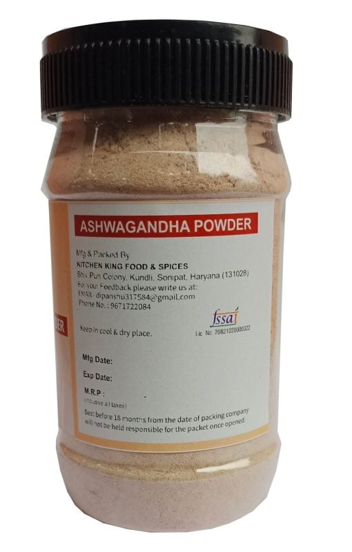 Kkf & Spices Ashwagandha Powder ( Pack Of One) 100 Gm Jar