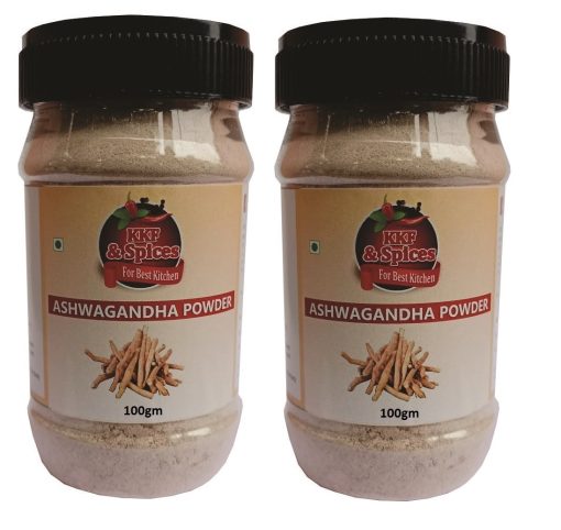 Kkf & Spices Ashwagandha Powder ( Pack Of Two) 100 Gm Jar