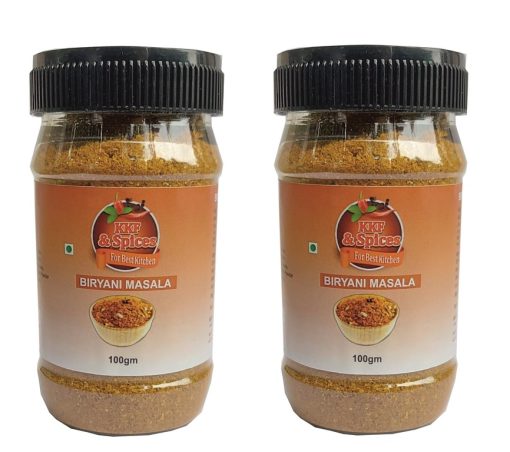 Kkf & Spices Biryani Masala Powder ( Pack Of Two ) 100 Gm Jar