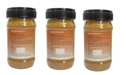 Kkf & Spices Biryani Masala Powder ( Pack Of Three ) 100 Gm Jar