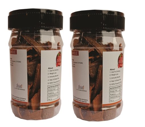 Kkf & Spices Cinnamon Whole ( Dalchini Whole Weight Loss Pack Of Two ) 100 Gm Jar