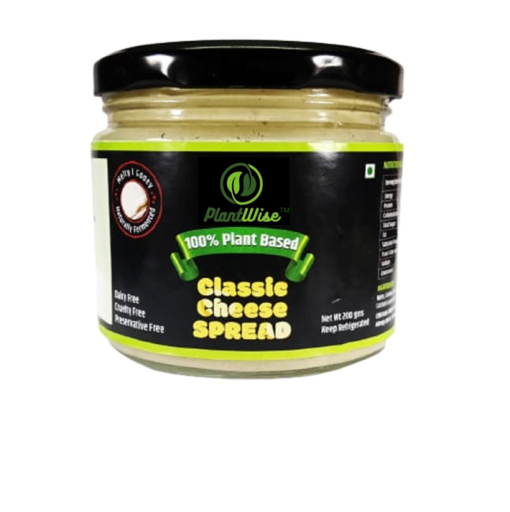 Plantwise Classic Cheese (zero Cholesterol | Low Fat | Zero Preservative |100% Plant Based)