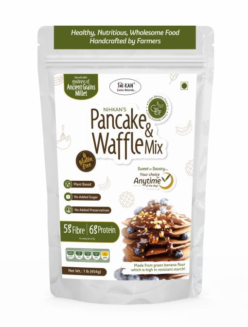 Nihkan Gluten Free Pancake & Waffle Mix - 450 Gm