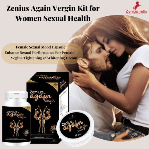 Zenius India Zenius Again Vergn Kit For Proper Female Sexual Health And Vegina Tightening Whitening Supplement (60 Capsules + 50g Cream)