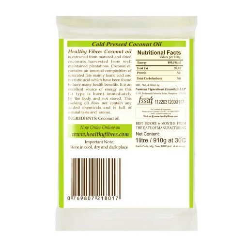 Healthy Fibres Cold Pressed Coconut Oil 500 Ml