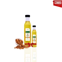 Healthy Fibres Cold Pressed Almond Oil 250ml & 100ml Combo Pack Of 2