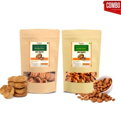 Healthy Fibres Almonds 250gm & Anjeer 200gm Combo Pack Of 2