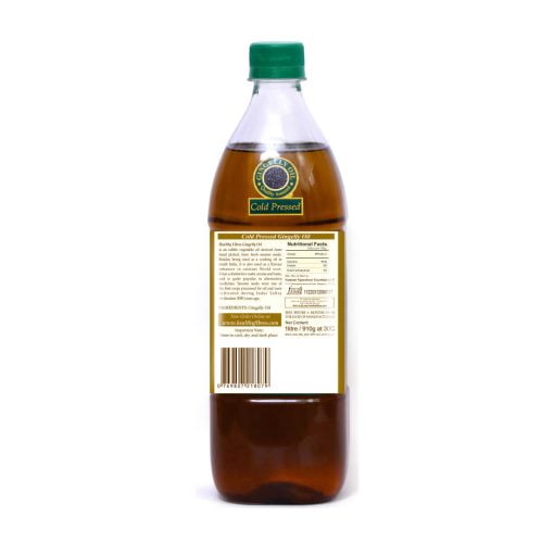 Healthy Fibres Cold Pressed Gingelly Oil 1l 2 Pack & Groundnut Oil 1l Combo Pack Of 3