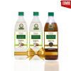 Healthy Fibres Cold Pressed Coconut Oil 1l 2 Pack & Gingelly Oil 1l Combo Pack Of 3
