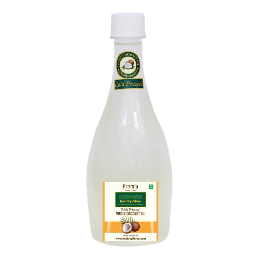 Healthy Fibres Cold Pressed Groundnut Oil 500ml & Virgin Coconut Oil 500ml Combo Pack Of 2