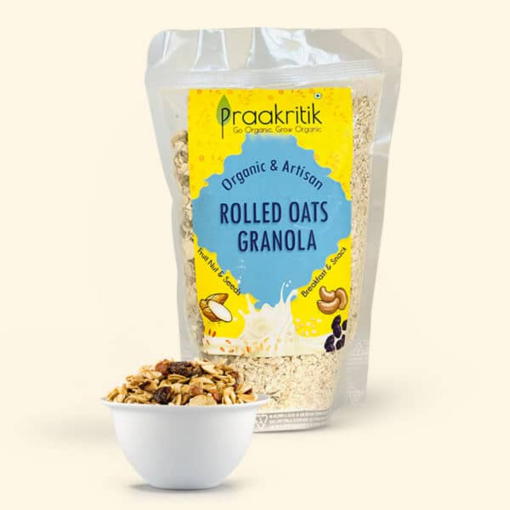 Healthy Granola Rolled Oats | 300 G | Praakritik