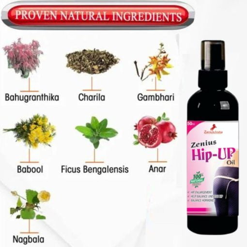 Zenius India Zenius Hip Up Butt Growth Oil For Women's