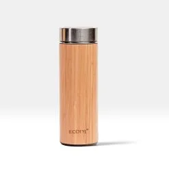Ecotyl Bamboo Stainless Steel Insulated Flask - 450 Ml