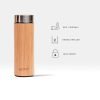 Ecotyl Bamboo Stainless Steel Insulated Flask - 450 Ml