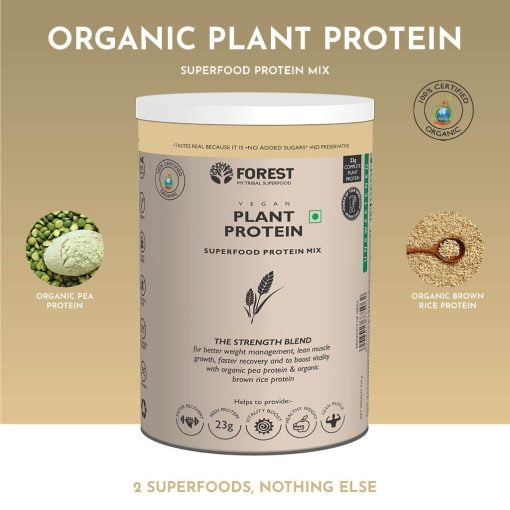 Forest Vegan Plant Protein- 100% Organic Plant Protein For Women & Men