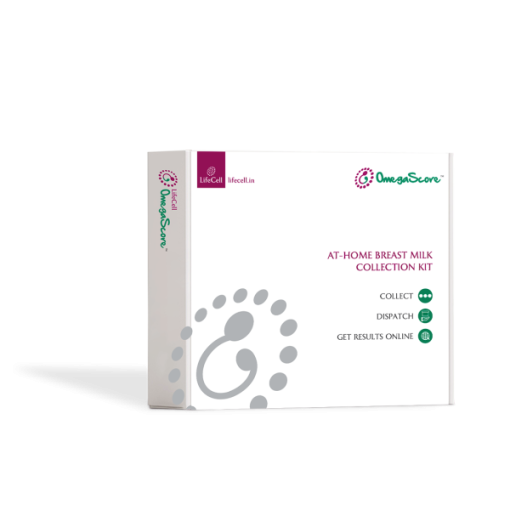 Lifecell Omegascore-n Breast Milk Sample Collection Kit To Track Dha Level In Breast Milk