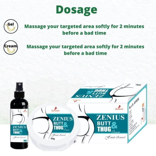 Zenius India Zenius Butt & Thigh Kit Helps Removing Dark Spots - Cream + Gel