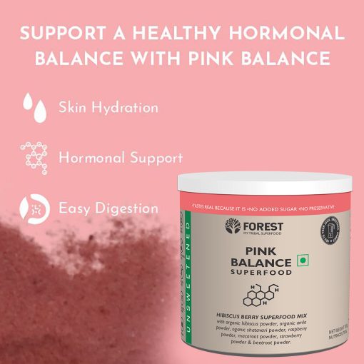 Forest Pink Balance-superfood Mix For Her Balanced Hormones, Pcod, Pcos, Immunity Booster (150g)