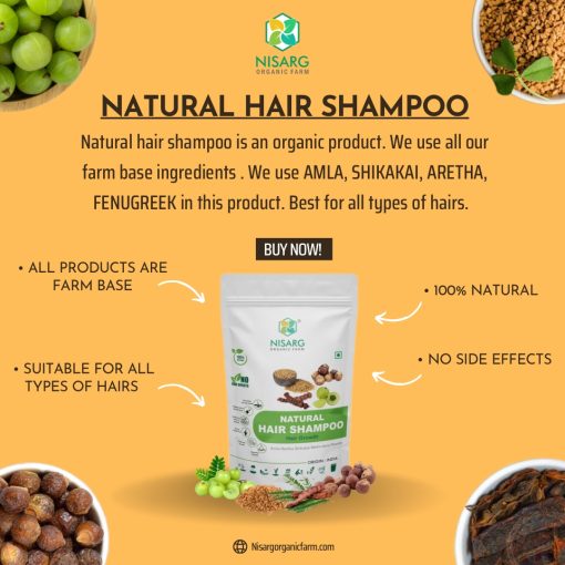 Nisarg Organic Farm Nisarg Organic Natural Hair Shampoo