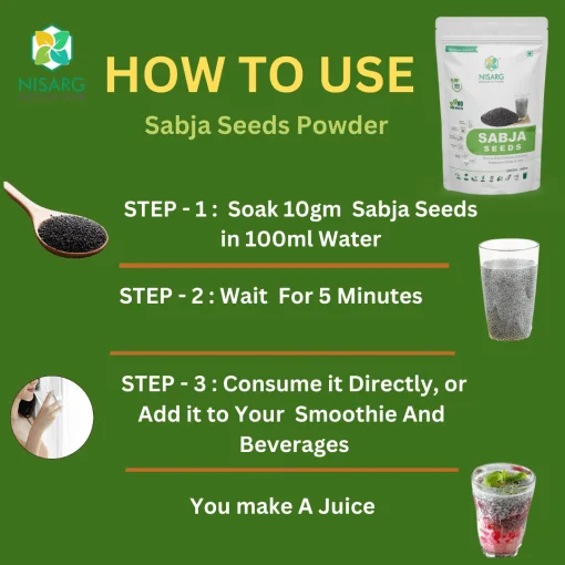 Nisarg Organic Farm Nisarg Organic Sabja Seeds