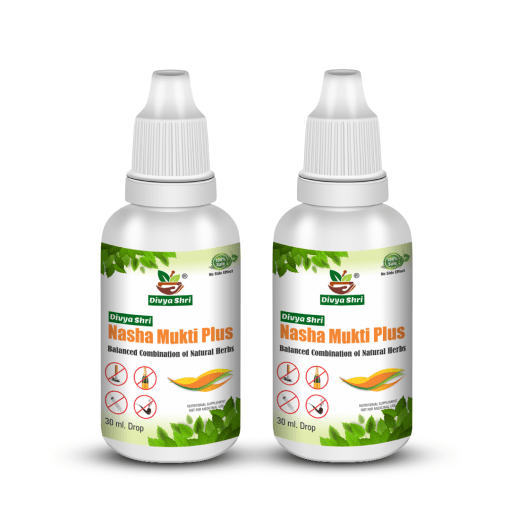 Divya Shri Nasha Mukti Plus Drop| 100% Ayurvedic And Effective | Guranteed Result | No-side Effects (balanced Combination Of Natural Herbs) Pack Of 2 Bottle