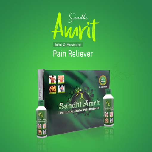 Divya Shri Sandhi Amrit Pain Relief Oil | Pure Herbal And Ayurvedic For Joint Pain, Muscle Ache And Body Pain (200ml X 2 Bottles)