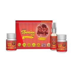 Divya Shri Super Stamina Plus Kit Increase Power, Stamina & Vitality To Increase Men Power - Safe And Ayurvedic Capsules & Lotion 90 Capsule And 50 Ml Lotion (pack Of 3)