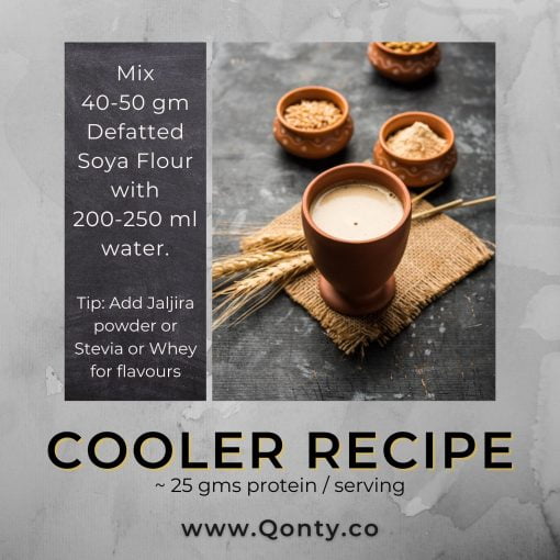 Qonty Defatted Soya Flour (750 G)