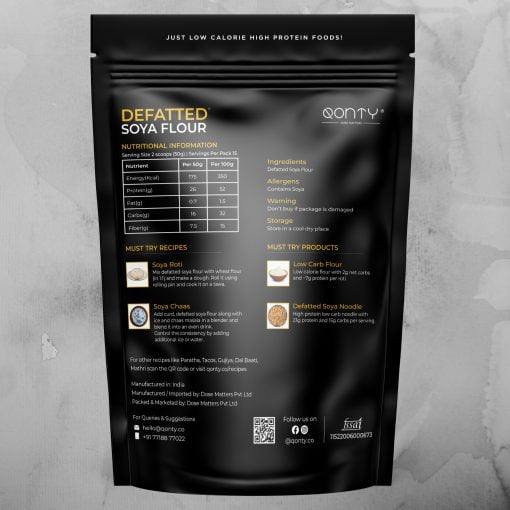 Qonty Defatted Soya Flour (750 G)