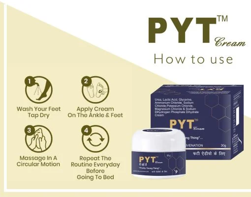 Cyrilpro Pyt Special Cream For Cracked Heels And Hands For Men And Women (pack Of 3) 30gm Each