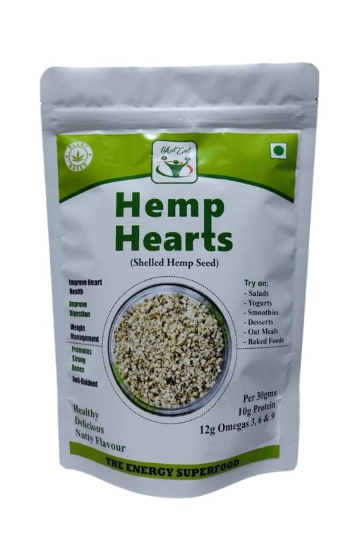 Apteat Hemp Hearts 255gm Hulled Hemp, Shelled Hemp Seed, Protein & Omega 3 & 6 Rich Superfood, Nutty Taste