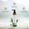 Hampa Hemp Lush Hair Conditioner | Hemp Seed Oil, Hibiscus, Fenugreek & Chamomile | Omega 3&6 | Frizz And Tangle Free Hair | Sulphate, Paraben And Silicone Free | 200 Ml