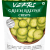 Vefrs- Green Radish Crisps | Gluten Free | Vacuum Cooked | Not Deep Fried | Msg Free| Gmo Free | Plant Based - Pack Of 3 (65 Gm Each)