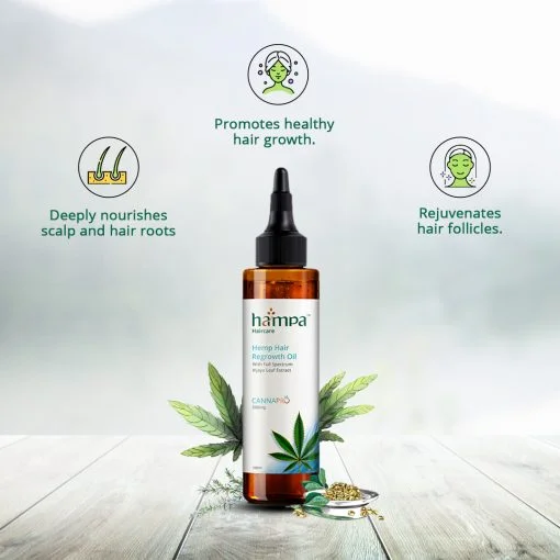 Hampa Hemp Hair Growth Oil 100 Ml + Hampa Hemp Hair Growth Serum 100ml