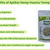 Apteat Hemp Hearts 255gm Hulled Hemp, Shelled Hemp Seed, Protein & Omega 3 & 6 Rich Superfood, Nutty Taste