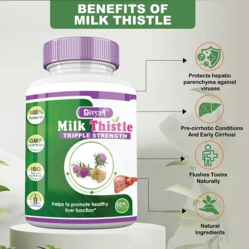 Liver Support Supplement With Milk Thistle, Turmeric, Beetroot, Dandelion | Supports Digestion & Immunity | For Men & Women