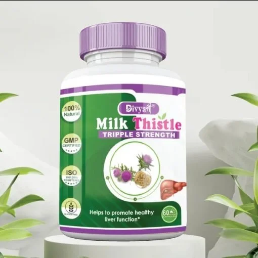 Milk Thistle Extract, Liver Support Supplement | 60 Veg Capsule | For Liver Support & Liver Detox | For both Men & Women