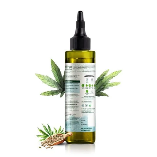 Hampa Hemp Moringa Hair Oil | With Hemp, Moringa | Contains Omega 3&6, Vitamin E | Prevent Hair Fall And Dandruff | 100 Ml
